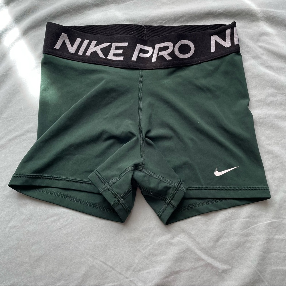Nike Pro dark green spandex